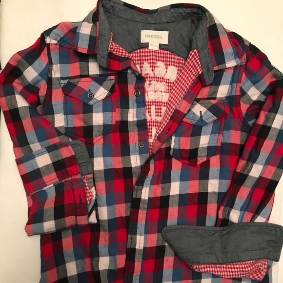 Diesel plaid shirt Clearance